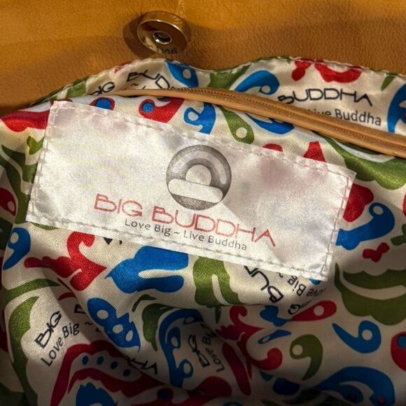 BIG BUDDHA Women’s Camel Tan Quilted Faux Snakeskin Tote Bag - Picture 4 of 7